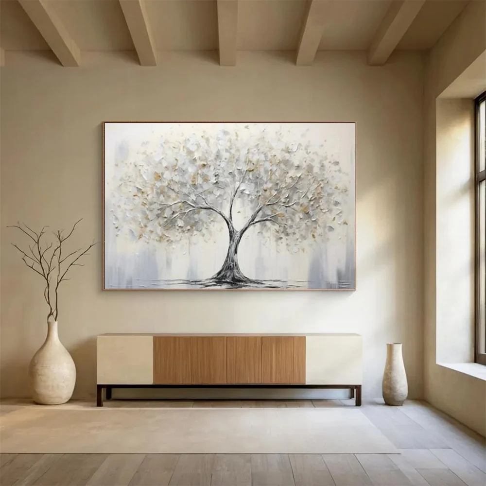 Serenity Original Tree Calm Acrylic Abstract Wall Art 2K7M0